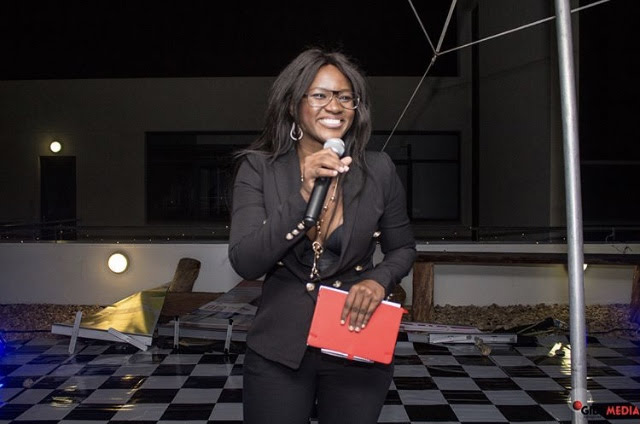 Lorraine hosting an evening outdoor event